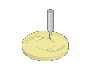 Realization of high-grade, high-precision forming of intraocular lenses and longer tool life 画像