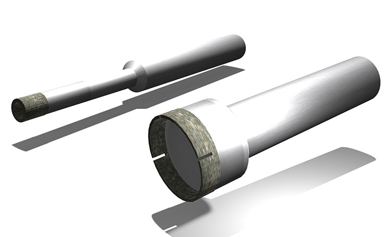 Mounted wheel for helical machining (coreless)