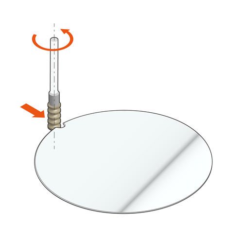 Problem-solving related in notch grinding of silicon wafers