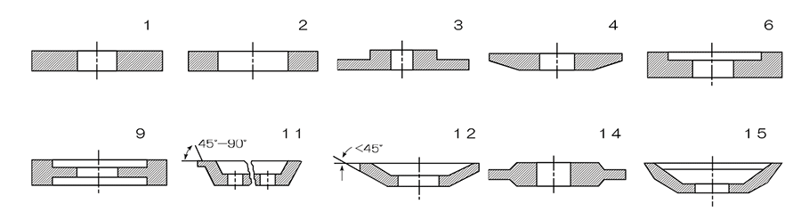 Standard base metal shapes