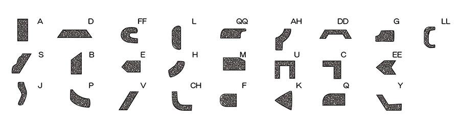 Abrasive layer shape cross sections