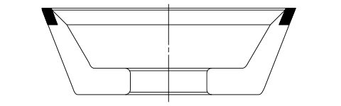 11V9 Flair cup (Corner with angle)