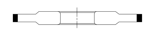 14A1 Straight with dual-side boss